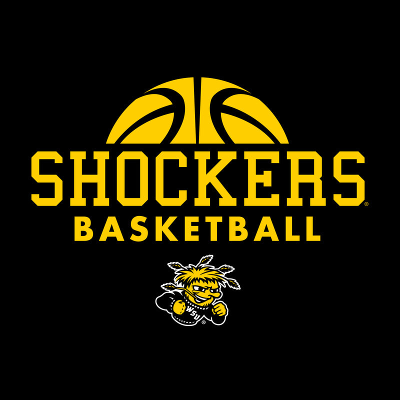 Wichita State University Shockers Basketball Hype Short Sleeve T Shirt - Black