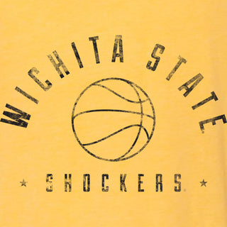 Wichita State University Shockers Basketball Metaphys Canvas Triblend Tee - Yellow Gold