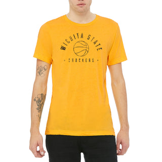 Wichita State University Shockers Basketball Metaphys Canvas Triblend Tee - Yellow Gold