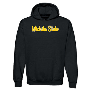 Wichita State University Shockers Basic Script Heavy Blend Hoodie - Black