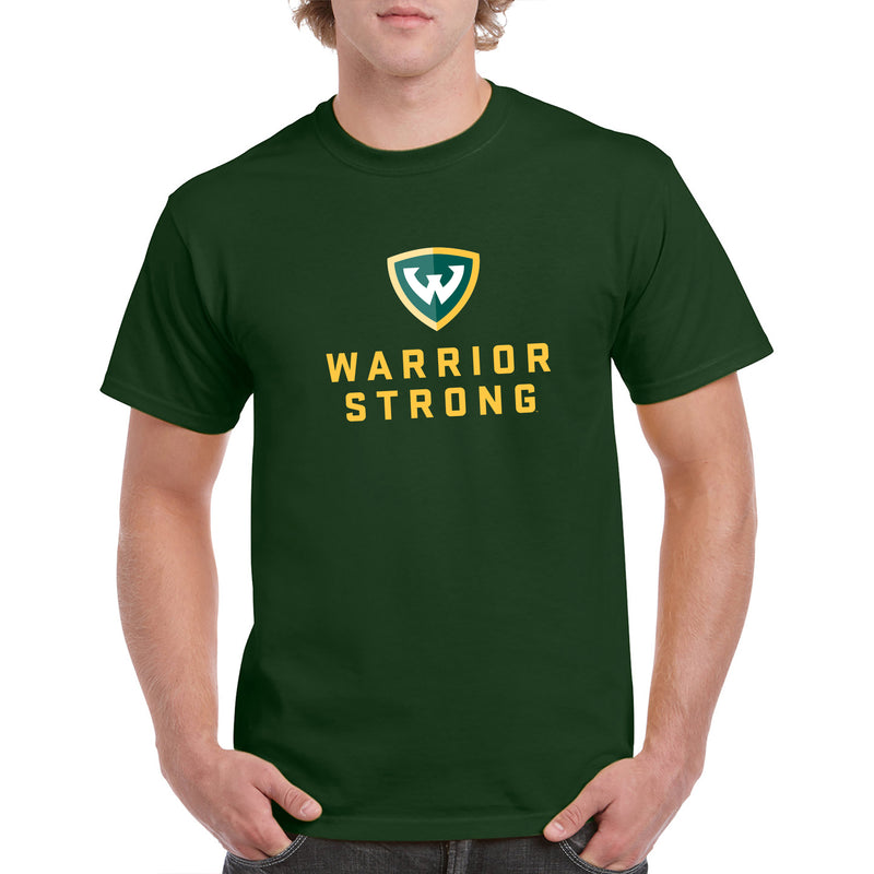 Wayne State University Warrior Strong Short Sleeve T Shirt - Forest