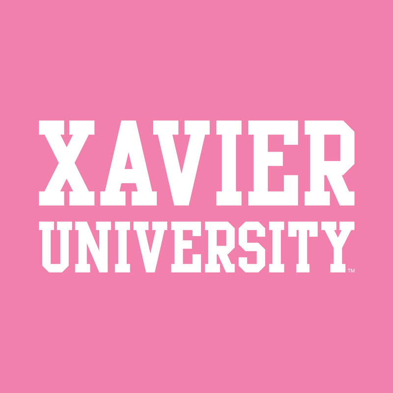 Xavier University Musketeers Basic Block Short Sleeve T Shirt - Azalea