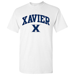 Xavier University Musketeers Arch Logo Short Sleeve T Shirt - White