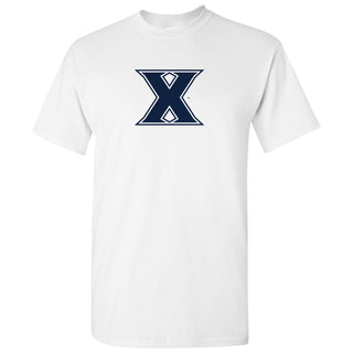 Xavier University Musketeers Primary Logo Short Sleeve T Shirt - White