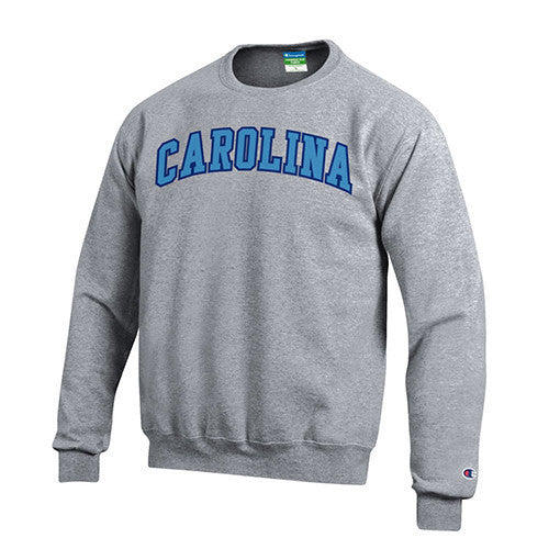 University of North Carolina Tackle Twill Power Blend Crew - Heather Grey