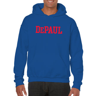 DePaul University Blue Demons Basic Block Hoodie - Royal