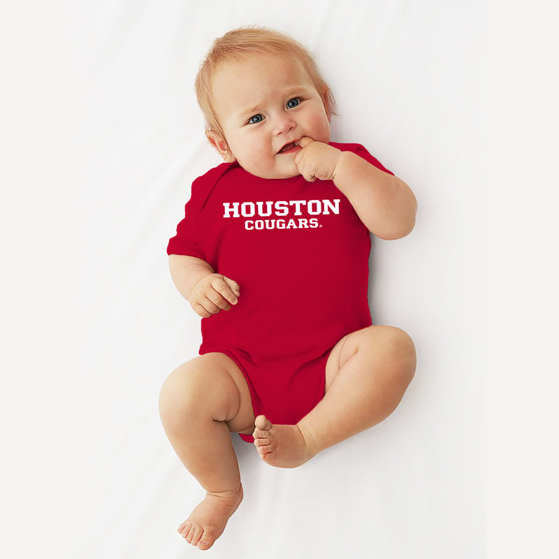 University of Houston Cougars Basic Block Creeper - Red