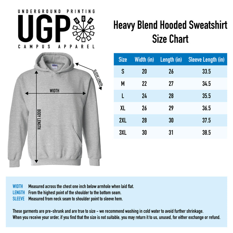 University of Southern Indiana Screaming Eagles Basic Block Heavy Blend Hoodie - Navy